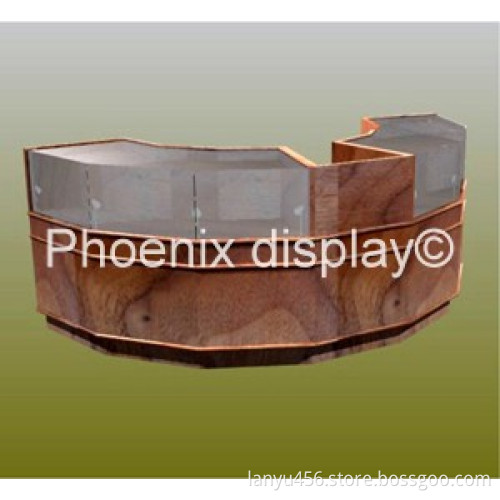 curved display counter